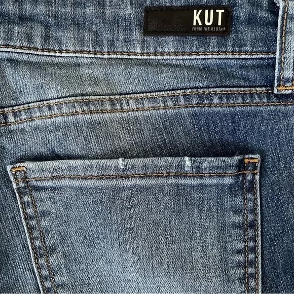 Kut from the Kloth Catherine Fab Ab High Rise Boyfriend Jeans Stretch Denim - Picture 13 of 16